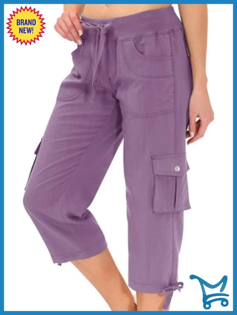 Women's Hiking Cargo Shorts with Pockets Stretch Lightweight Capris
